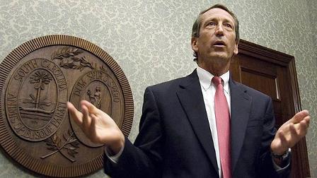 Gov. Mark Sanford speakrs during a news conference Thursday, Sept. 10, 2009, at the Statehouse in Columbia, S.C. (AP Photo/Mary Ann Chastain)