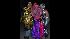 Families and revelers came out to light up the...