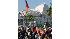 People gather outside Haitis National Palace...