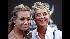 Ellen DeGeneres, right, and Portia de Rossi...