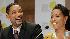 US actors Will Smith, left and Jada Pinkett...