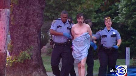 Officers were called out to the Midtown area after a naked man was seen walking around.
