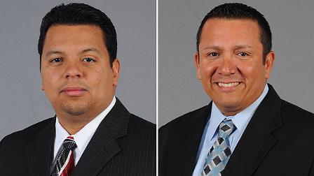 Officer David Leal (L) and Officer Raymond Garivey (R) with the Pasadena Police Department were indicted by a Harris County grand jury in unrelated cases.