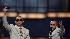Puerto Rican duo Wisin and Yandel, left to...