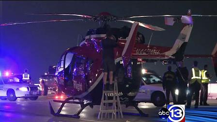 A LifeFlight helicopter trying to take a patient to a hospital was grounded in Stafford.