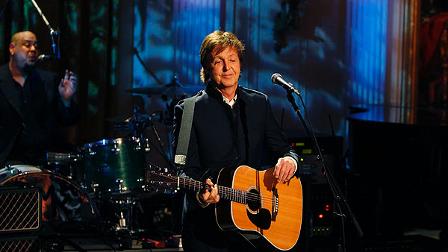 Paul McCartney plays Michelle in the East Room of the White House in Washington Wednesday, June 2, 2010. He was presented the Gershwin Prize for Popular Song by President Barack Obama (AP Photo/Alex Brandon)