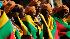 Performers dance during the World Cup opening...