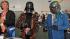 Two Comic-Con attendees dressed in Star Wars...