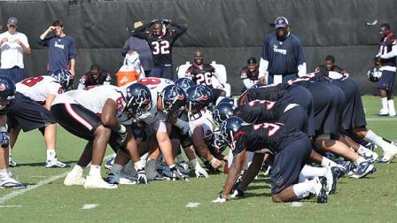 Image from the first week of the 2010 Houston Texans training camp. (Photo: ABC13)