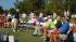 Hundreds of golfers took over the golf course in...