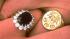 This is a 1981 photo of the engagement rings of...