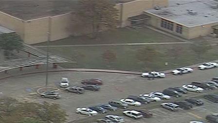 Waltrip High School was put on lockdown for more than 30 minutes Wednesday afternoon while police searched for a robbery suspect.