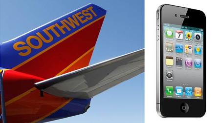 Police say an Idaho man on a Southwest
Airlines flight from Las Vegas punched a teenage passenger who
refused to turn off his iPhone as the plane approached the Boise
airport. (AP Photo)