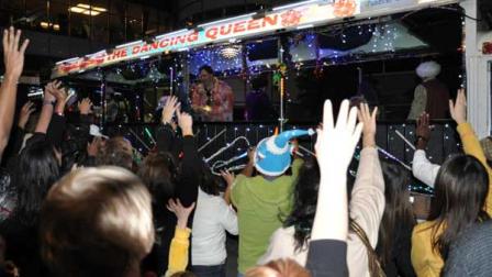 Photos from the Illuminated Art Car Parade at Gloworama, New Years Eve in Downtown Houston