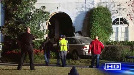 No one was injured after a driver lost control and crashed into a Bellaire home Monday night.