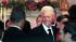 Former President Bill Clinton, right, greets...