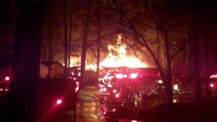 An ABC13 viewer sent in this photo of the fire through our iWitness reports account.