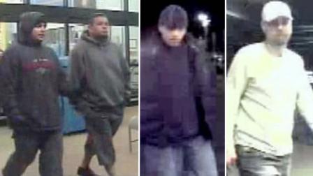 Police are searching for these men who they say stole more than $13,000 worth of electrical wiring from Lake Jackson businesses.