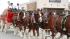 The famous Budweiser Clydesdales made an...
