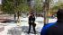 Security at Ground Zero in advance of President...