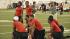 The Texas high school senior all-stars practiced...