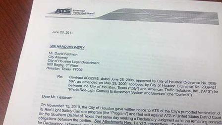 In this hand-delivered letter to the city attorney, ATS demands a decision from the City of Houston by August 1.