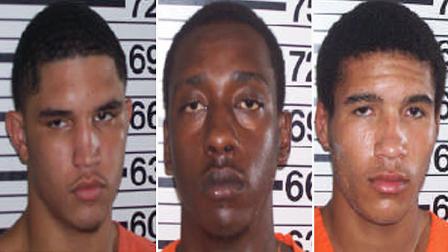 Christopher Fuller, 18, Jacolby Crichlow, 18, and Jonathan Gore, 18, have each been charged with four counts of aggravated robbery