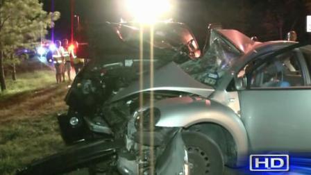 A two-vehicle crash in The Woodlands killed a 71-year-old woman last night.