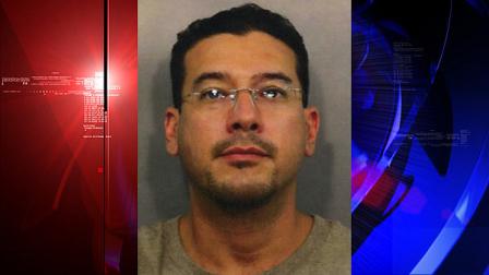 Jonathan Humberto Delgado, 35, is charged with three counts of possession of child pornography.