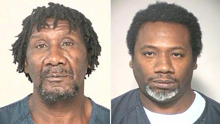 Joe Lewis Taylor, 61, (left) was charged with manufacturing/delivery of a controlled substance and possession of marijuana. Anthony Ray Taylor, 43, was charged with manufacturing/delivery of a controlled substance, three counts of unlawful possession of a firearm by a felon and possession of marijuana.