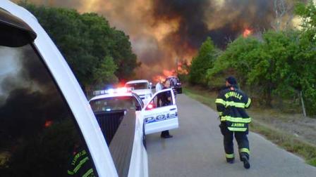 A viewer snapped this photo of a fire burning near Needville in Ft. Bend County. If you see news happening, snap a photo and send it to news@abc13.com.