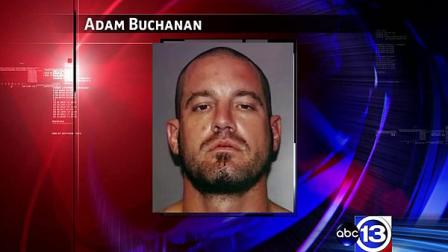 Adam Buchanan, 30, was arrested and charged with possession of a prohibited weapon.