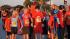 Runners of all ages -- some in costumes -- came...