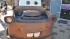 Images of Lightning McQueen, Tow Mater and Finn...