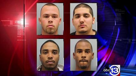 Matthew Wyche (top left), Hector Mejia (top right), Keaton Cooper (bottom left), and Olen Ware (bottom right) are all charged with capital murder.