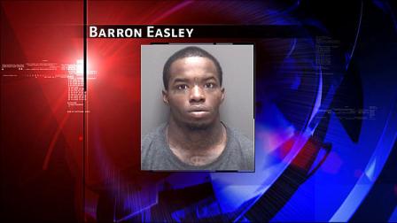 Barron Lacharles Easley, 27, is charged with aggravated robbery.