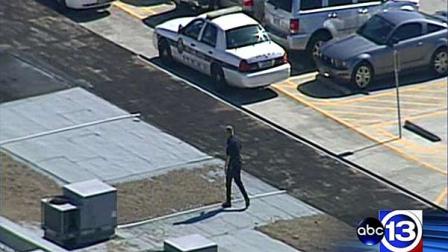 Carleston Elementary School was on lockdown Wednesday morning after a student saw a strange man near a school bathroom