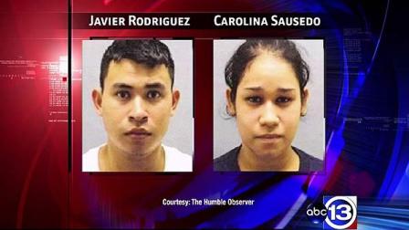 Javier Rodriguez, 22, is charged with capital murder. Carolina Sausedo, 20, is charged with injury to a child by omission.