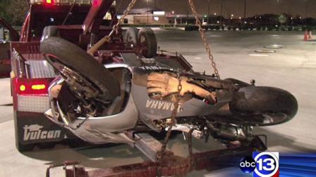 A motorcyclist needed a ride in a Life Flight helicopter after a crash in Fort Bend County.