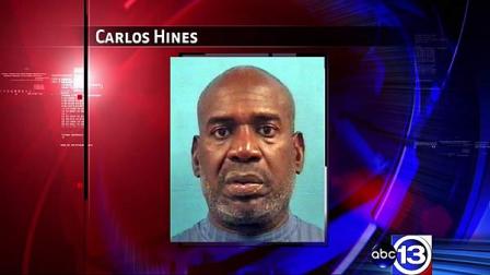 Carlos Hines, 51, is accused of robbing two Pearland banks.