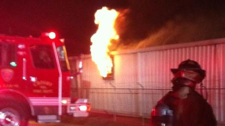 Firefighters are busy trying to contain a massive fire in east Houston Friday morning.