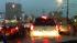 Heavy rain causing traffic jams ::
