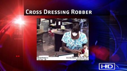 A man dressed as a woman hit a Montrose Bank in a get-up that included a hospital mask.