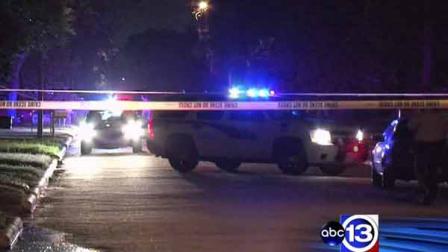 Police investigate a home invasion shooting scene on a home on Ivan Reid Drive in the Cy-Fair area