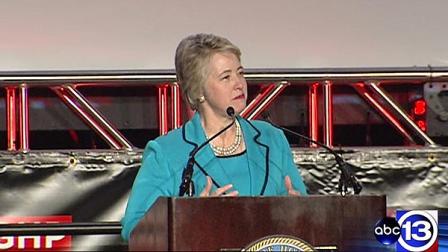 Mayor Annise Parker talked about Houstons continued growth, even during the recession, during her State of the City address