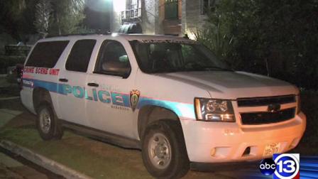It happened at a home in southwest Houston. Investigators say several men were fighting when somehow a woman got stabbed in the leg.