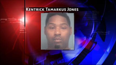 Kentrick Tamarkus Jones, 25, is charged with aggravated assault with a deadly weapon.