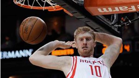 Houston Rockets Chase Budinger follows through on a dunk during the second half of an NBA basketball game against the New Orleans Hornets on Thursday, April 26, 2012, in Houston. The Rockets won 84-77. (AP Photo/Pat Sullivan)