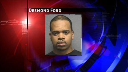 CAPTURED: Desmond Ford, 34, is accused of beating a man during a robbery back in January. Investigators say hes a known member of the Northdale Terrorists gang.