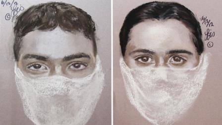 Webster police released these two sketches of the suspects wanted in the May 24 robbery of a pizza delivery driver.